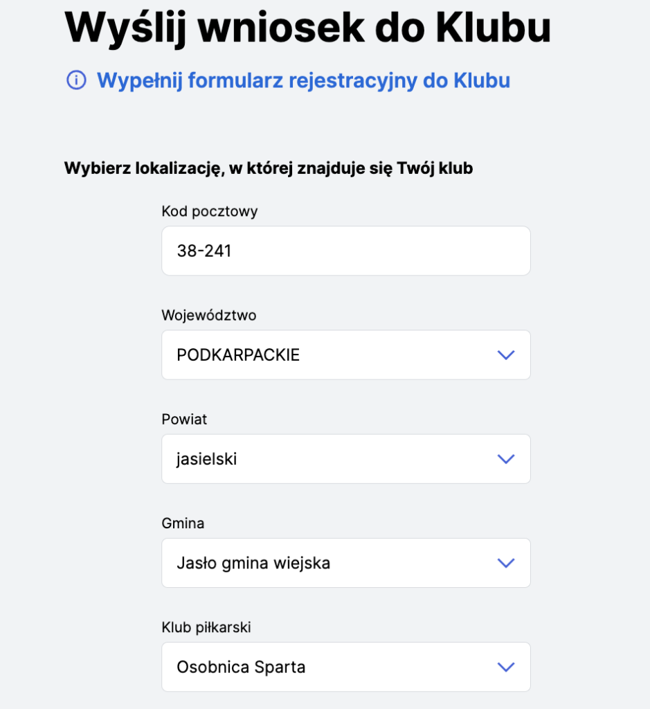 Extranet - wyślij wniosek